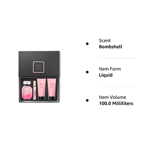 Victoria's Secret Bombshell Women Gift Set 3 Piece Perfume & Fragrance Body Lotion & Rollerball & Body Wash - Image 2