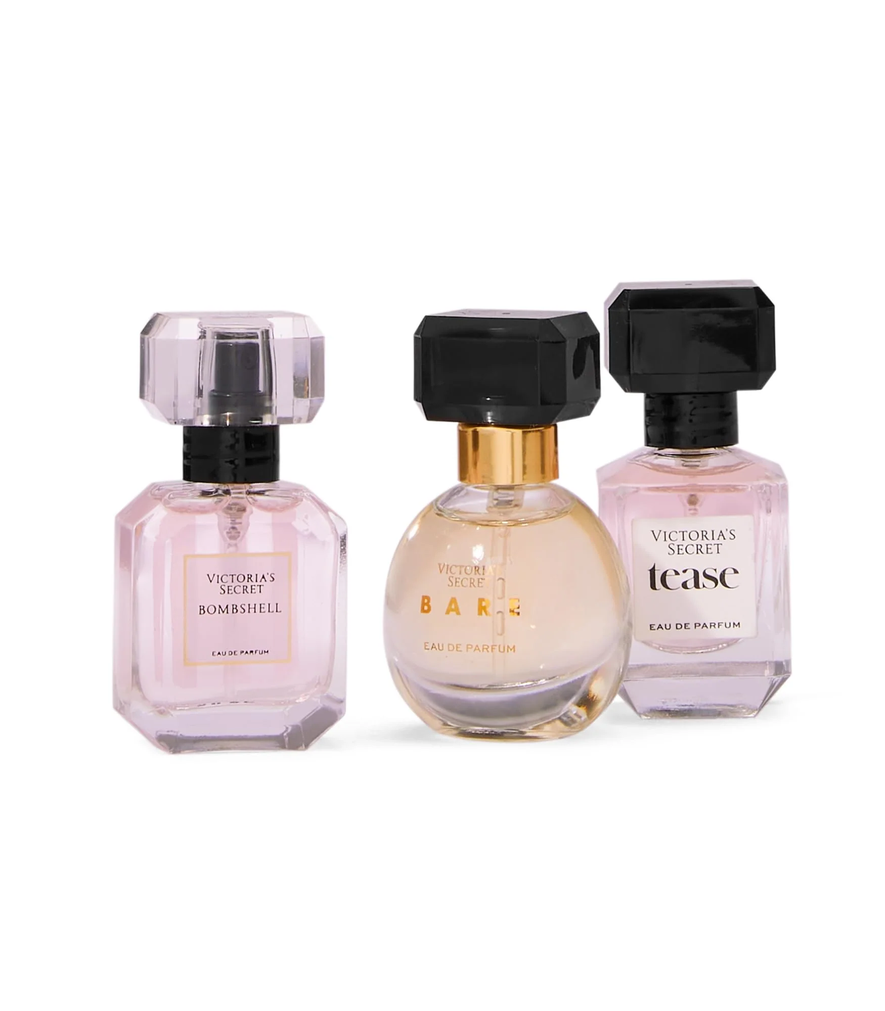 Victoria's Secret Deluxe Mini Fragrance Trio, Eau de Parfume Valentine's Day Giftset for Women, Includes Bombshell, Bare and Tease Mini Perfumes - Image 4
