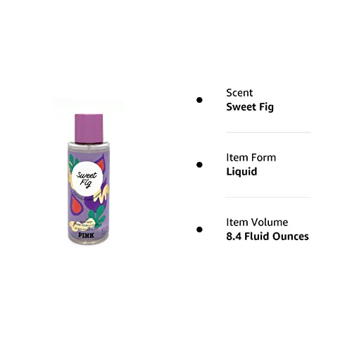 Victoria's Secret Pink Fragrance Mist Sweet Fig, Purple, 8.40 Fl Oz (Pack of 1), 10.0 ounces, Count : 1 - Image 2