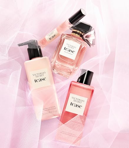 Victoria's Secret Tease 3 Piece Luxe Fragrance Gift Set: 1.7 oz. Eau de Parfum, Travel Lotion, & Candle - Image 3