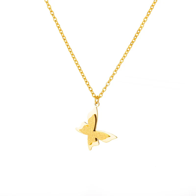 Vintage Butterfly Necklace For Women Stainless Steel Blade Snake Chains Aesthetic Charms Choker Women jewelry Gift To Mujer - Image 26