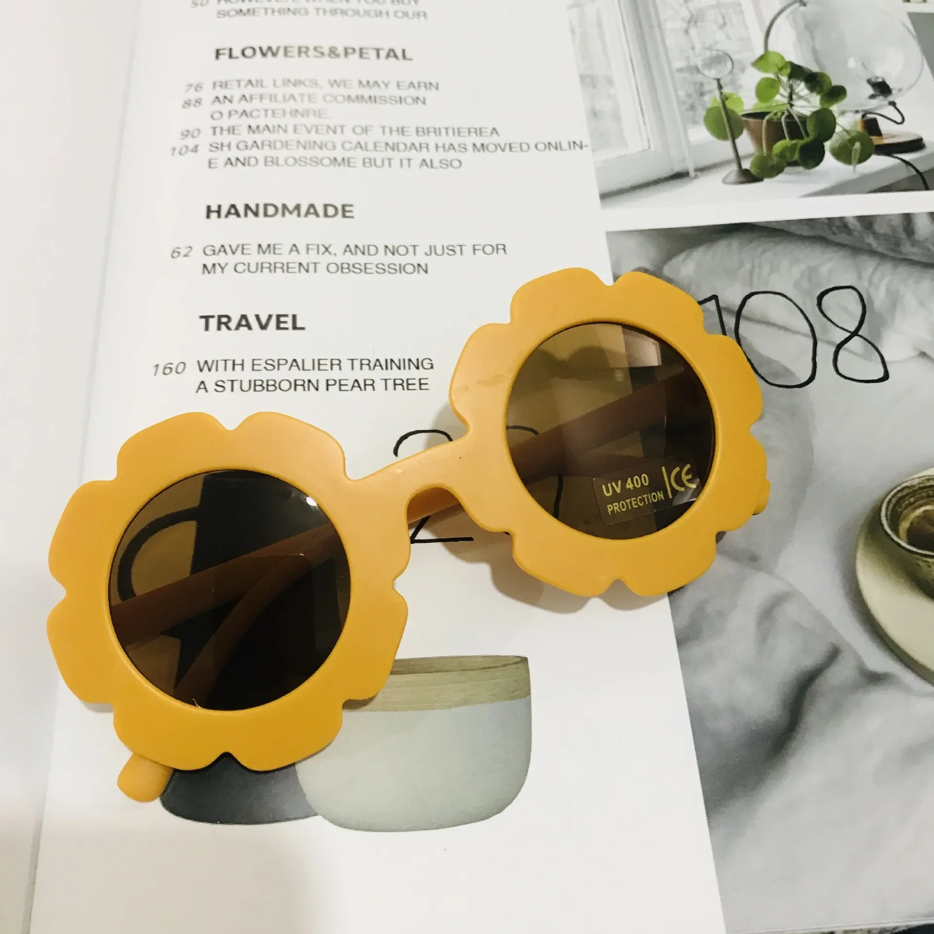 Vintage Cute Kids Girl Sunglasses Child Sun Glasses Round Flower Gafas Baby Children UV400 Sunglass Girls Boys fashion glasses - Image 10