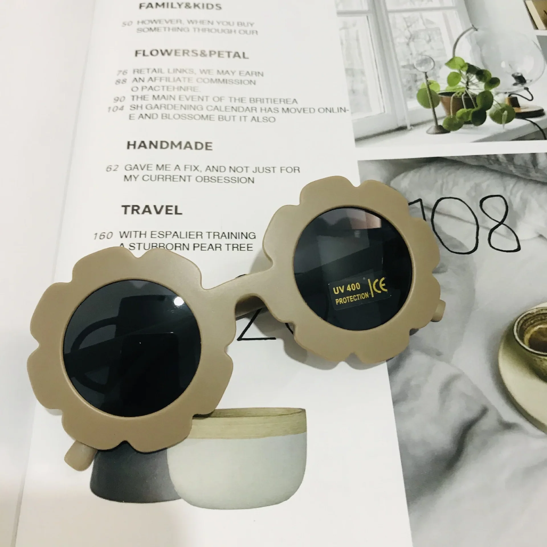 Vintage Cute Kids Girl Sunglasses Child Sun Glasses Round Flower Gafas Baby Children UV400 Sunglass Girls Boys fashion glasses - Image 11