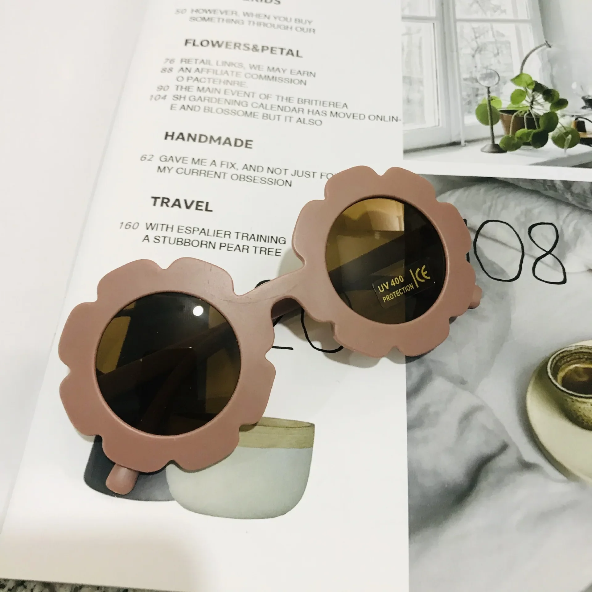 Vintage Cute Kids Girl Sunglasses Child Sun Glasses Round Flower Gafas Baby Children UV400 Sunglass Girls Boys fashion glasses - Image 7