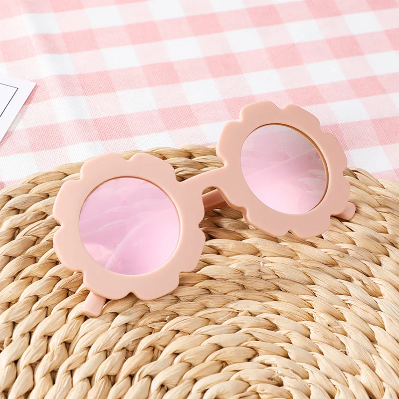 Vintage Cute Kids Girl Sunglasses Child Sun Glasses Round Flower Gafas Baby Children UV400 Sunglass Girls Boys fashion glasses - Image 8