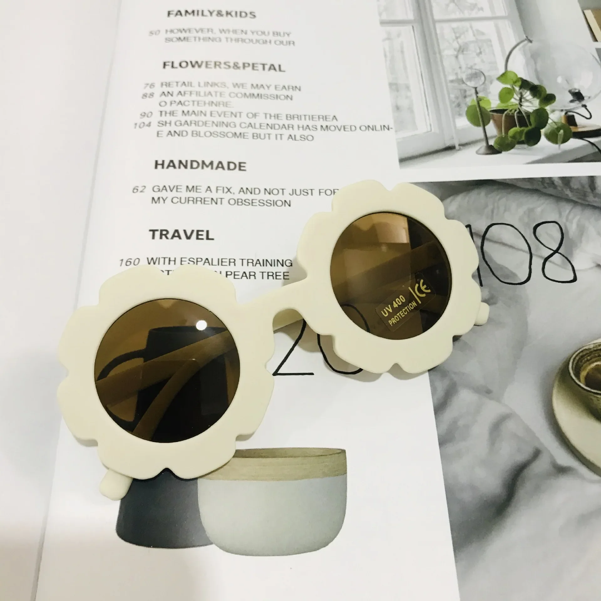 Vintage Cute Kids Girl Sunglasses Child Sun Glasses Round Flower Gafas Baby Children UV400 Sunglass Girls Boys fashion glasses - Image 9