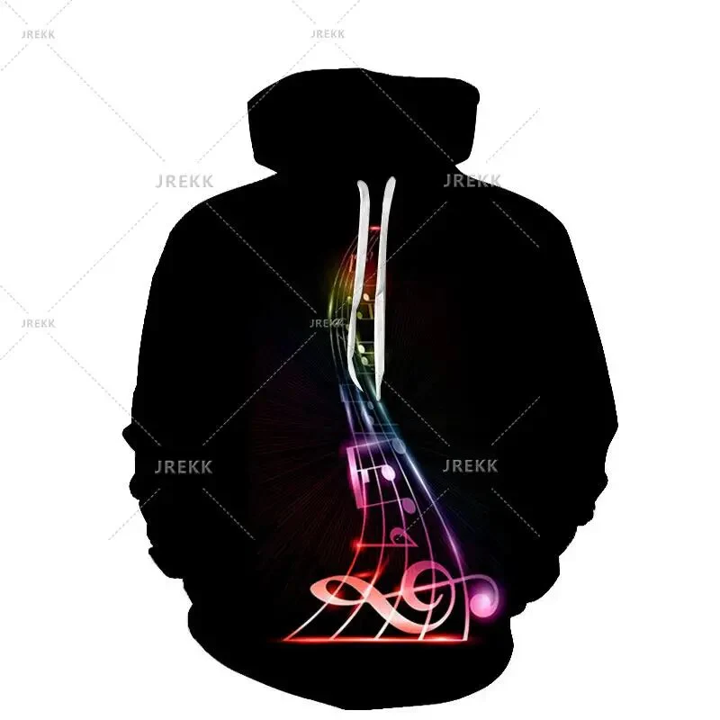 Vintage Men Spring Autumn Music Enthusiast 3D Guitar Graphic Hoodies Hip Hop Art Style Pullovers Women Casual Drum Kit Coat - Image 7