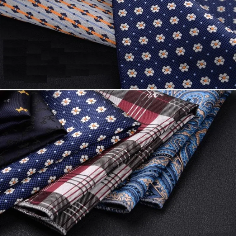 Vintage Paisley Men British Design Floral Print Pocket Square Handkerchief Chest Towel Suit Accessories - Image 2