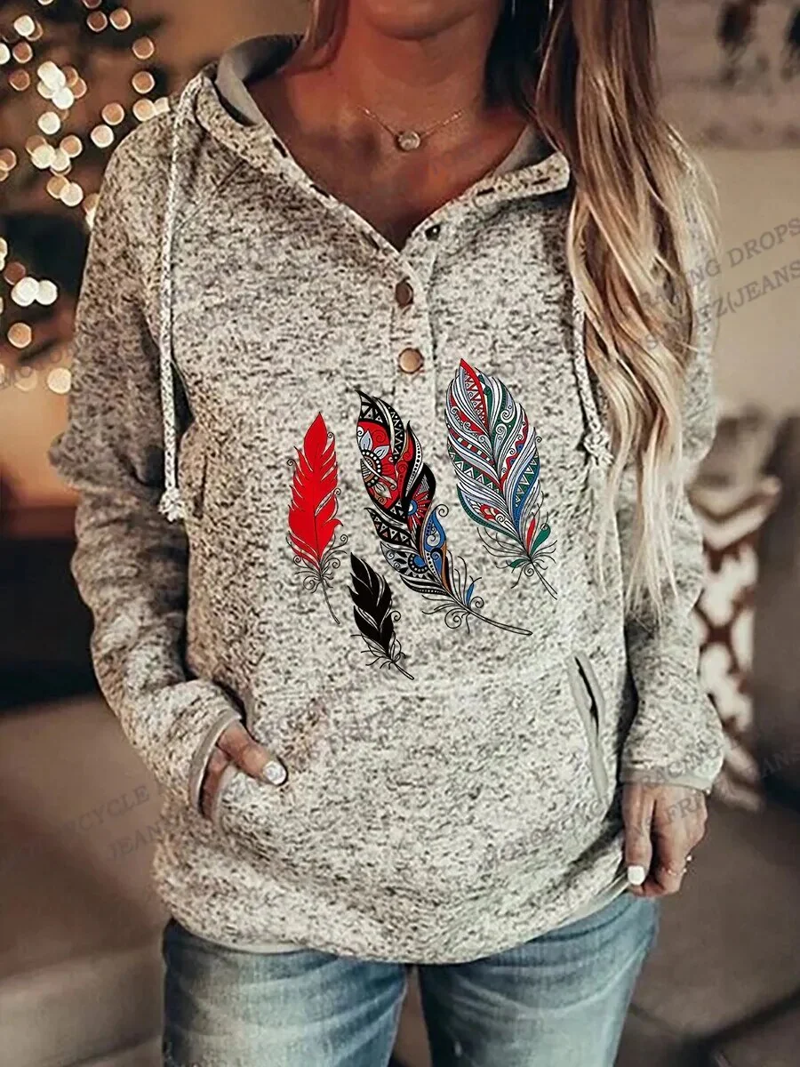 Vintage Sweatshirts Hoodies Sweats Long Sleeve Hoodies Women Fashion Hoodies Vintage Halloween Outerwear Sweatshirts Hoodies - Image 6