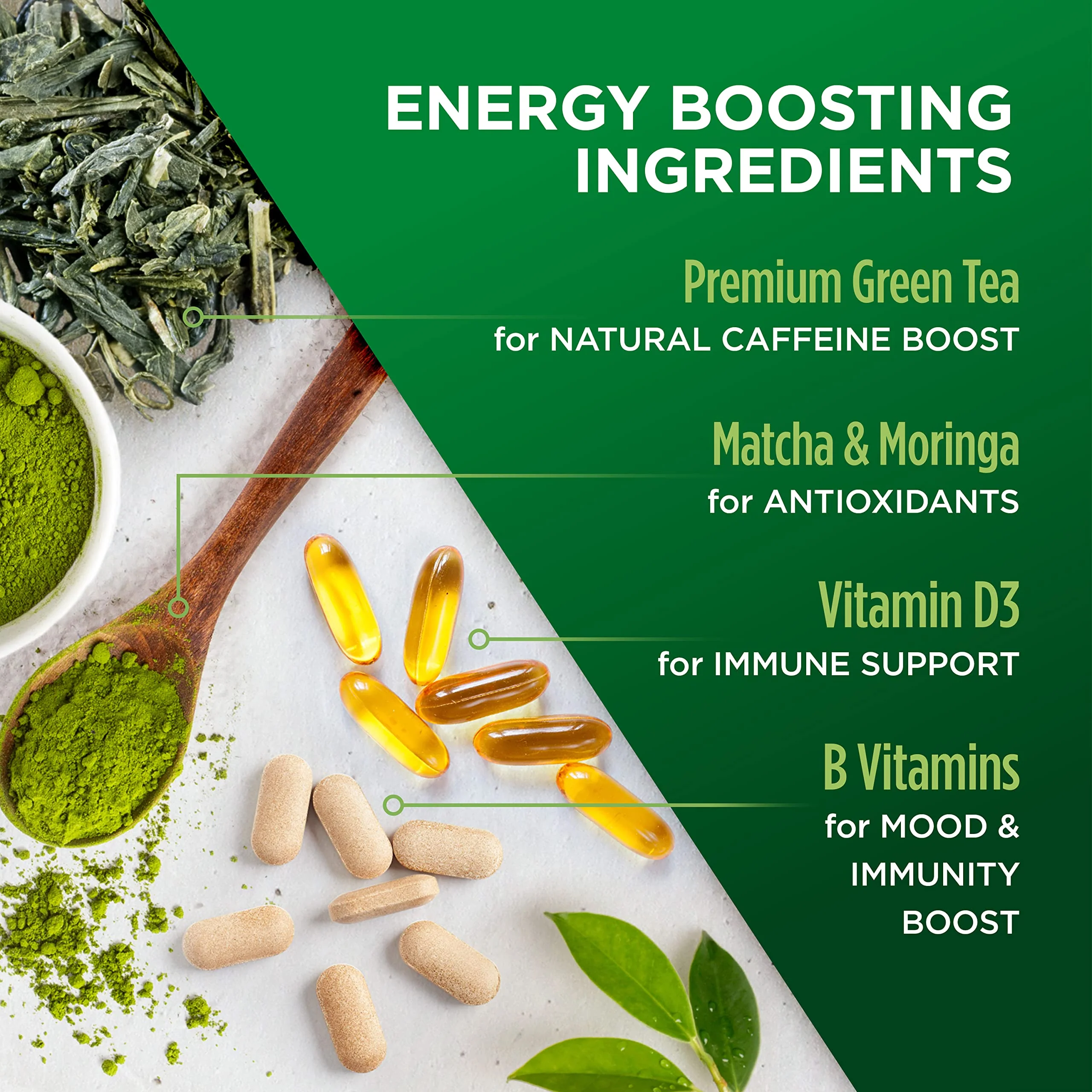 VitaCup Slim Instant Coffee Packet & Green Tea Instant Packet (48) Count Bundle for Energy, Detox, & Diet Support (2) 24 Instant Packets - Image 4
