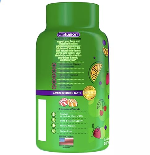 Vitafusion Calcium + D3 Gummies (200 Count) - Image 7