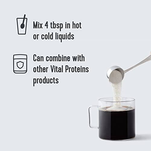 Vital Proteins Collagen Peptides Powder, Promotes Hair, Nail, Skin, Bone and Joint Health, Zero Sugar, Unflavored 9.33 OZ - Image 5