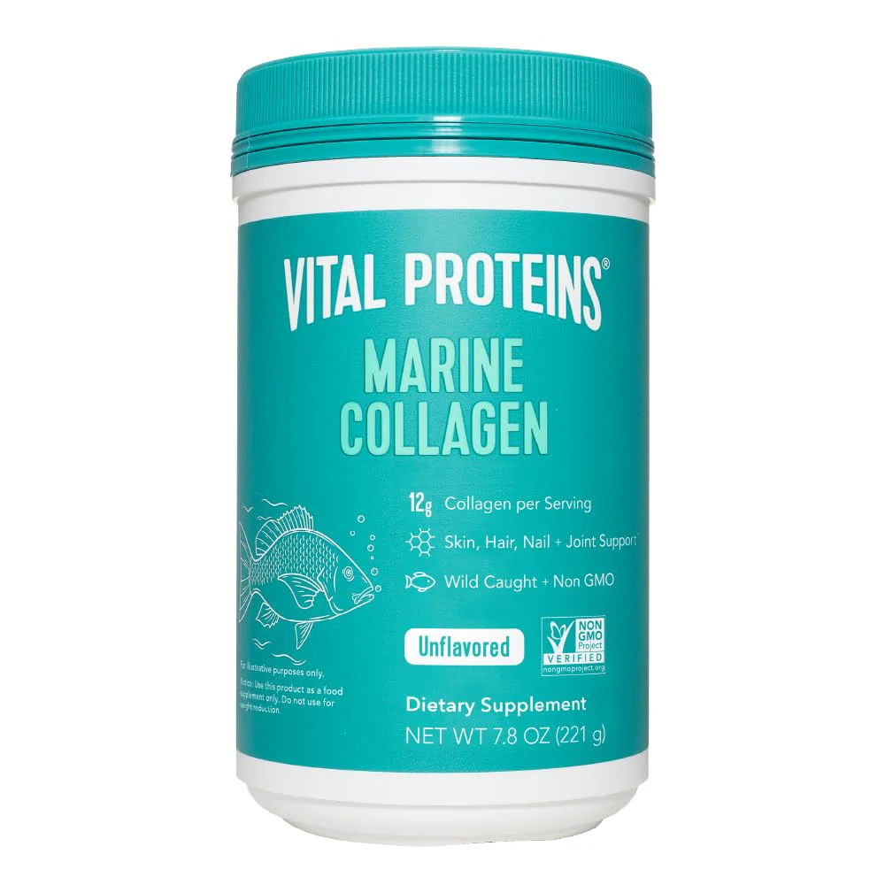 Vital Proteins Marine Collagen Peptides Powder 7.8 oz Unflavored + 16.5 oz Chocolate Plant Protein Powder - Image 7