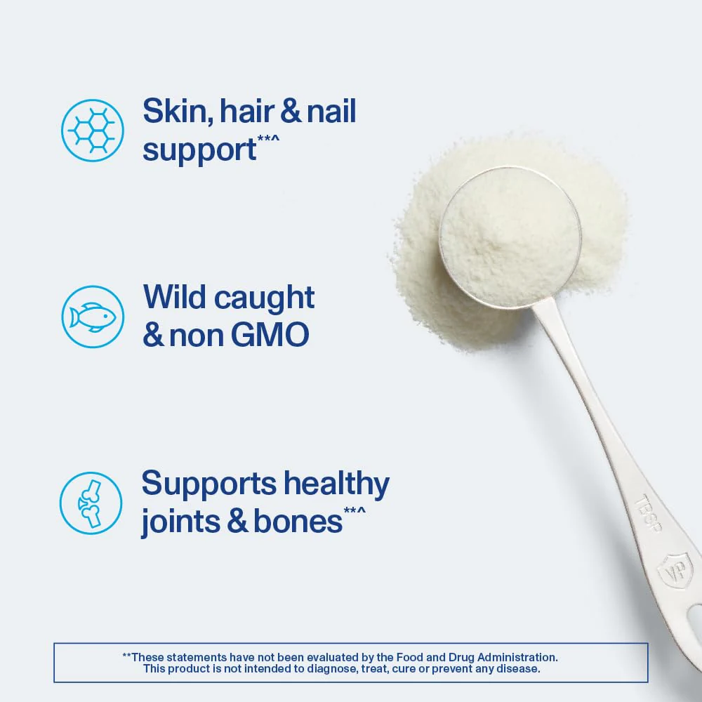 Vital Proteins Marine Collagen Peptides Powder Supplement for Skin Hair Nail Joint - Hydrolyzed Collagen - 12g per Serving - 14.5oz Canister - Image 4