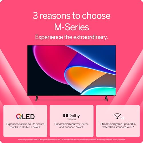 VIZIO 43-inch MQ6 Series 4K QLED HDR Smart TV w/Dolby Vision, WiFi 6E, Bluetooth Headphone Capable, AMD FreeSync & Alexa Compatibility, M43Q6M-K04, 2023 Model - Image 18