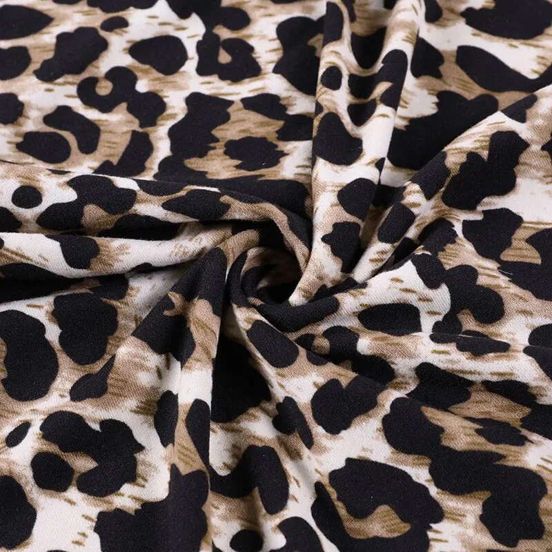 WannaThis Sexy Women's Dress Spaghetti Strap Leopard Print Sleeveless Aesthetic Costume Bodycon Elegant Party Casual Dress 2021 - Image 7