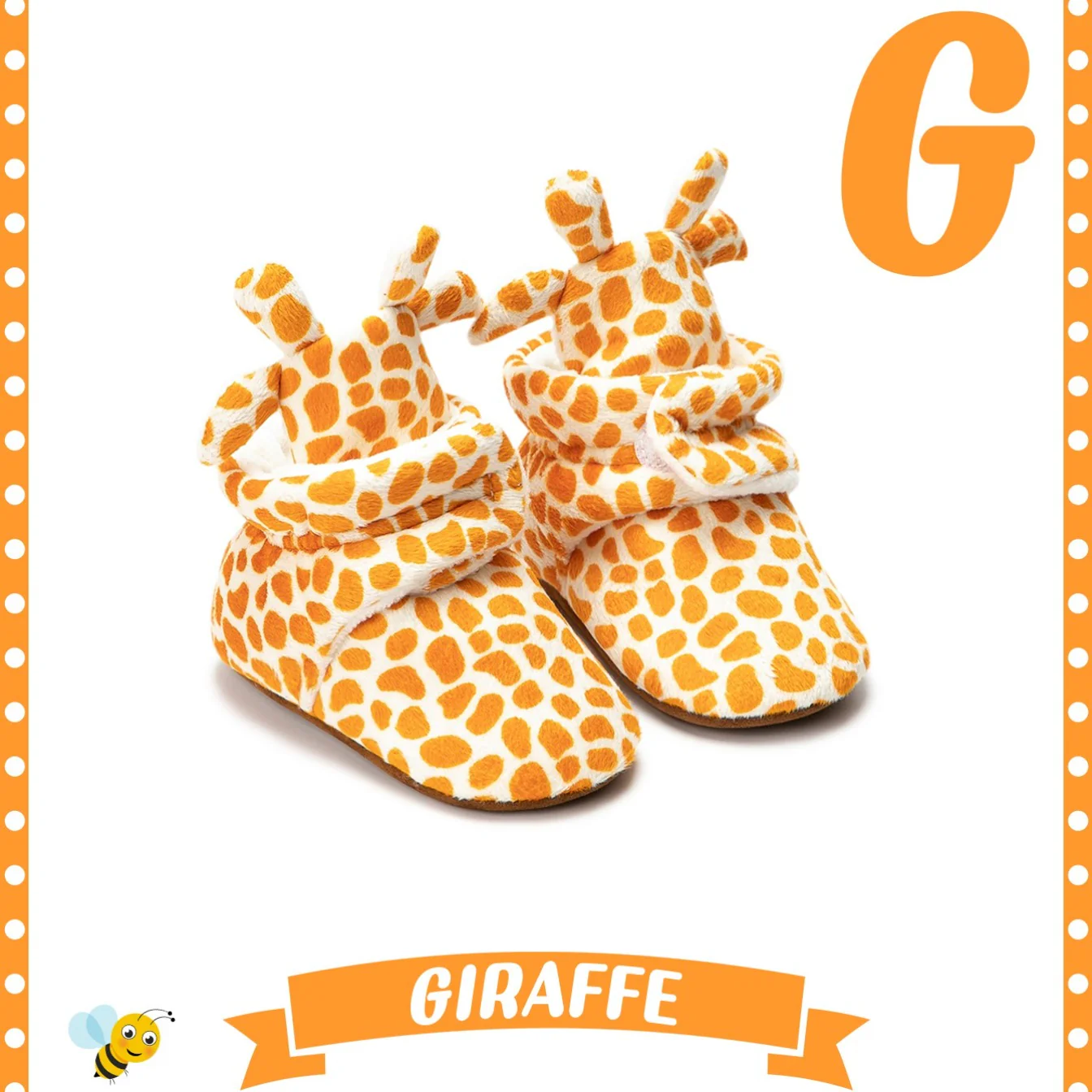 Warm, Cozy Newborn Animal Print Fleece Booties with Non-Slip Soles & Easy Fasten - Autumn/Winter Essential - Image 10