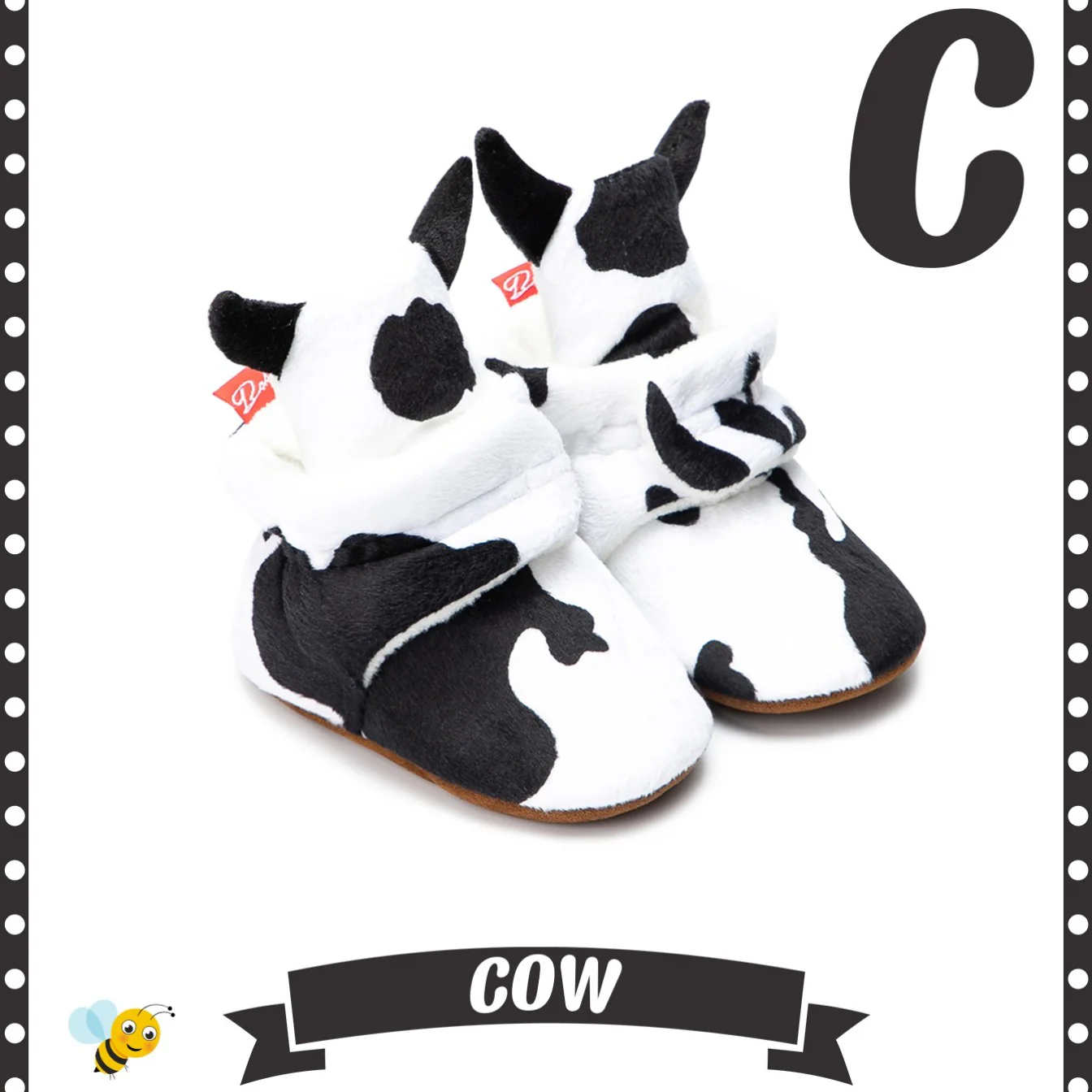 Warm, Cozy Newborn Animal Print Fleece Booties with Non-Slip Soles & Easy Fasten - Autumn/Winter Essential - Image 14