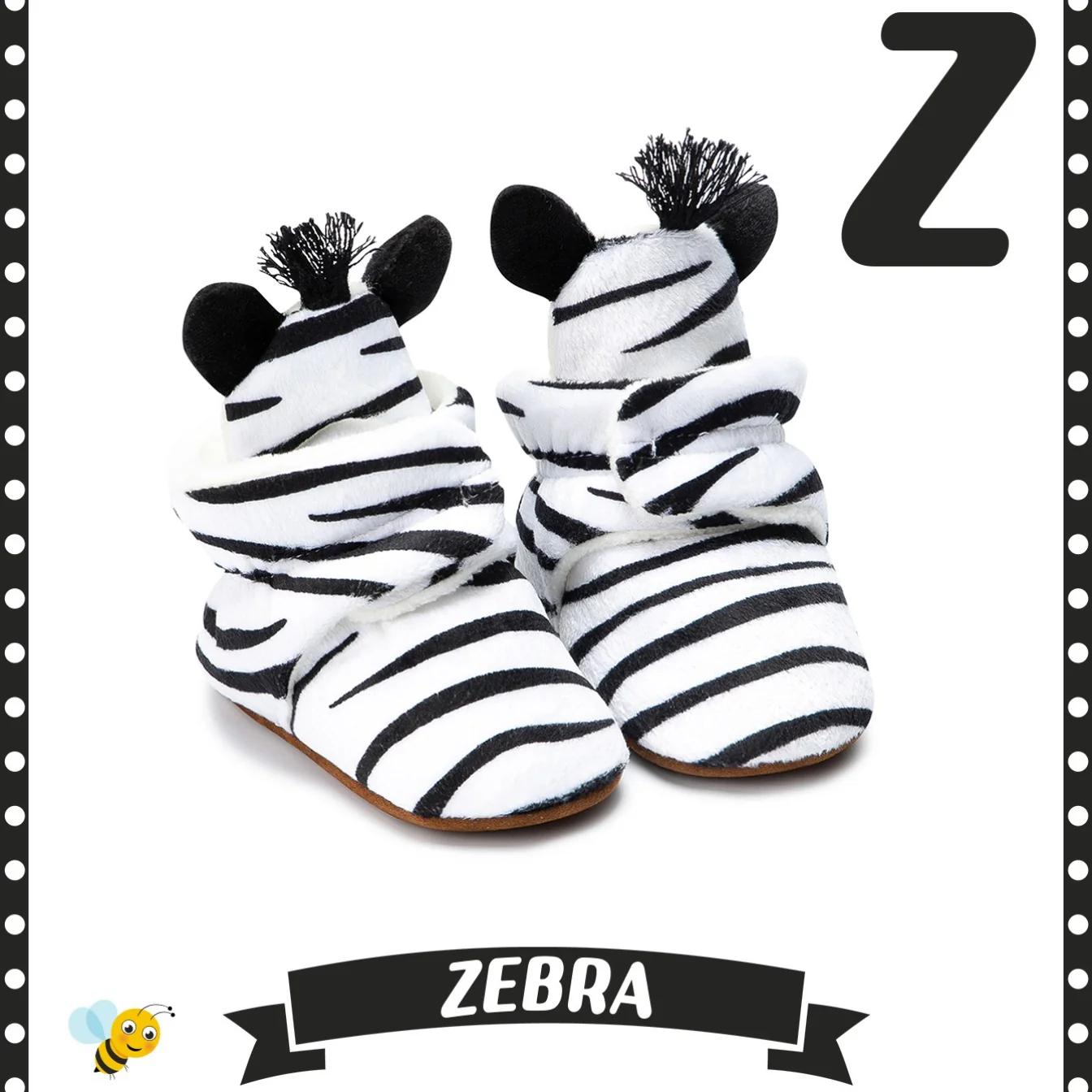 Warm, Cozy Newborn Animal Print Fleece Booties with Non-Slip Soles & Easy Fasten - Autumn/Winter Essential - Image 19