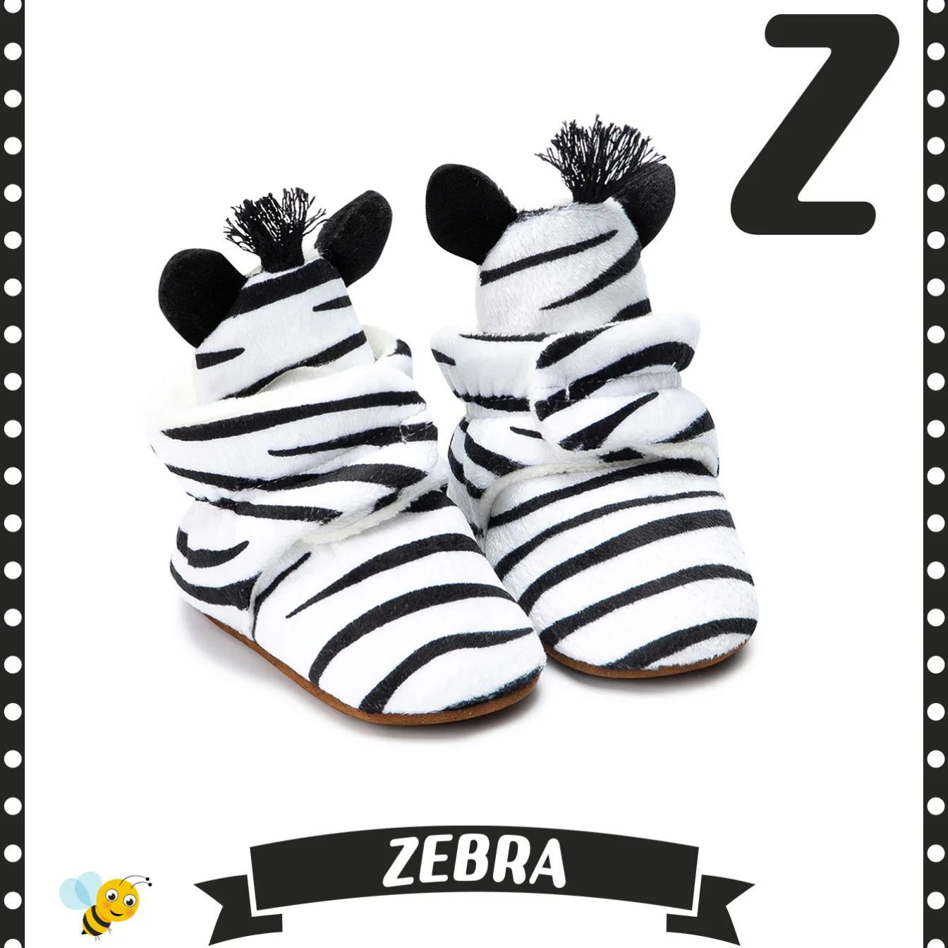 Warm, Cozy Newborn Animal Print Fleece Booties with Non-Slip Soles & Easy Fasten - Autumn/Winter Essential - Image 21