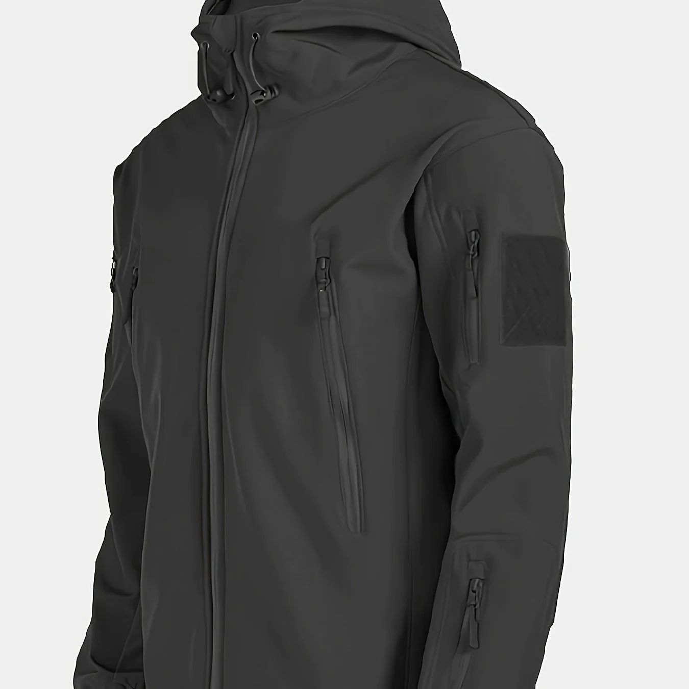 Warm Fleece Hooded Windbreaker Jacket, Men's Casual Zip Up Jacket Coat For Fall Winter Outdoor Hiking Camping Cycling - Image 17