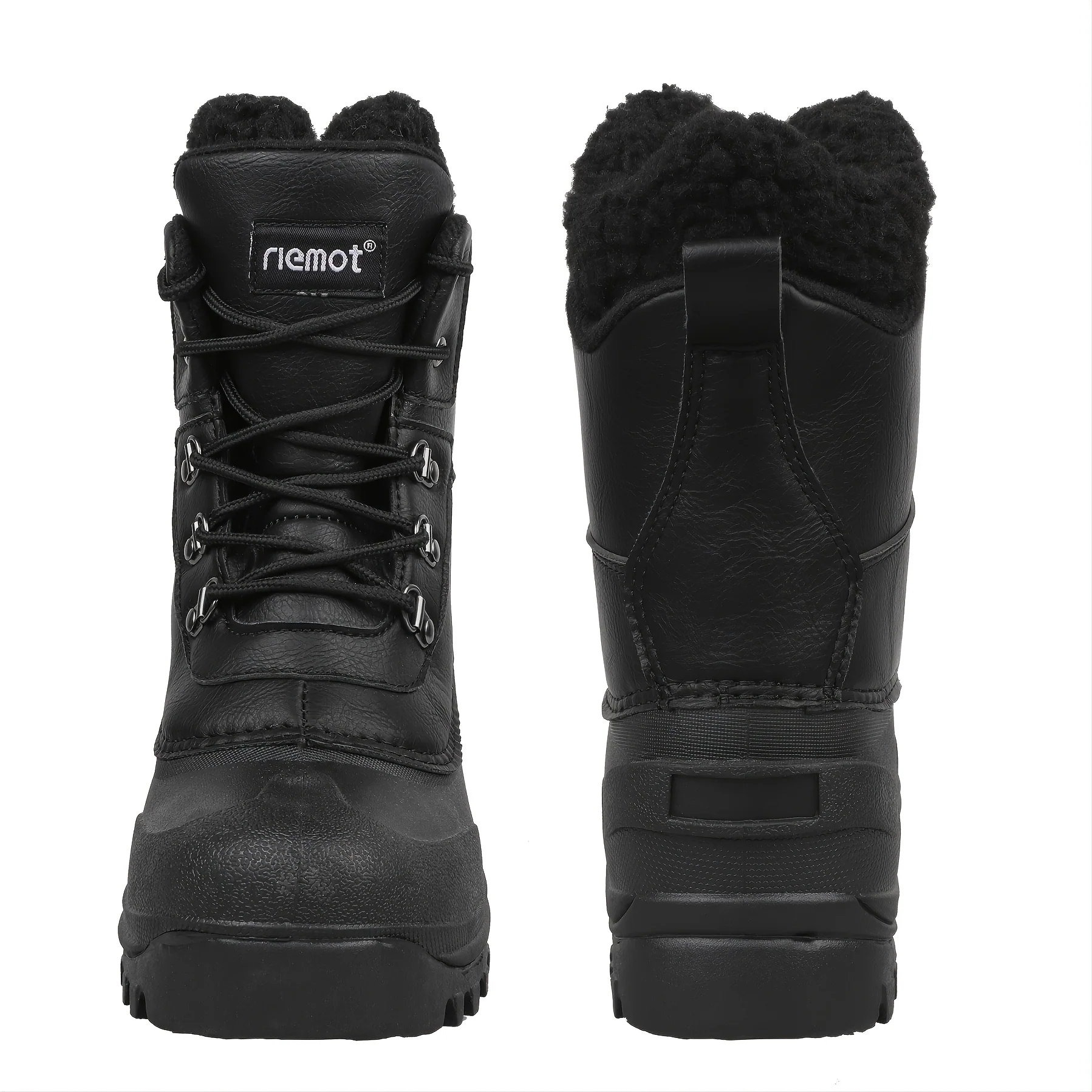 Warm Fleece Men's Snow Boots, Anti-skid Durable Comfortable Boots For Hiking Trekking Climbing - Image 6