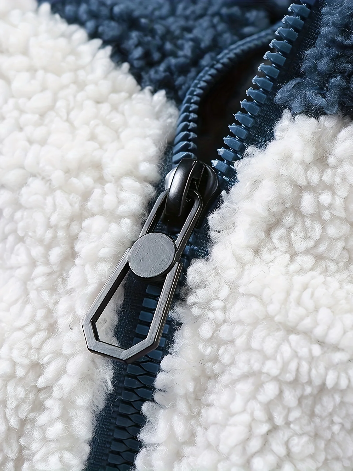 Warm Plush Fleece Jacket, Men's Casual Color Block Stand Collar Jacket Coat For Fall Winter - Image 11
