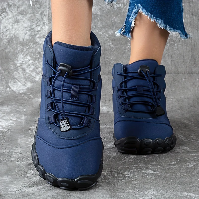 Waterproof Snow Trekker Boots - Insulated, Non-Slip, Warm, Ankle High, Lace Up Hiking Shoes for Women - Perfect for Winter Outdoor Activities, Hiking, and Snowy Weather Conditions - Image 2