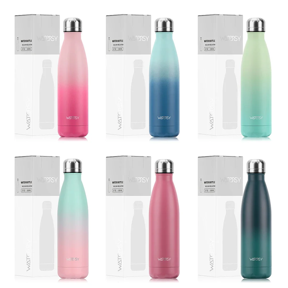 WATERSY 500ml Insulated Water Bottle, Stainless Steel Thermal Leakproof Flask, BPA-Free Double Walled Vacuum Bottle for Sports - Image 16