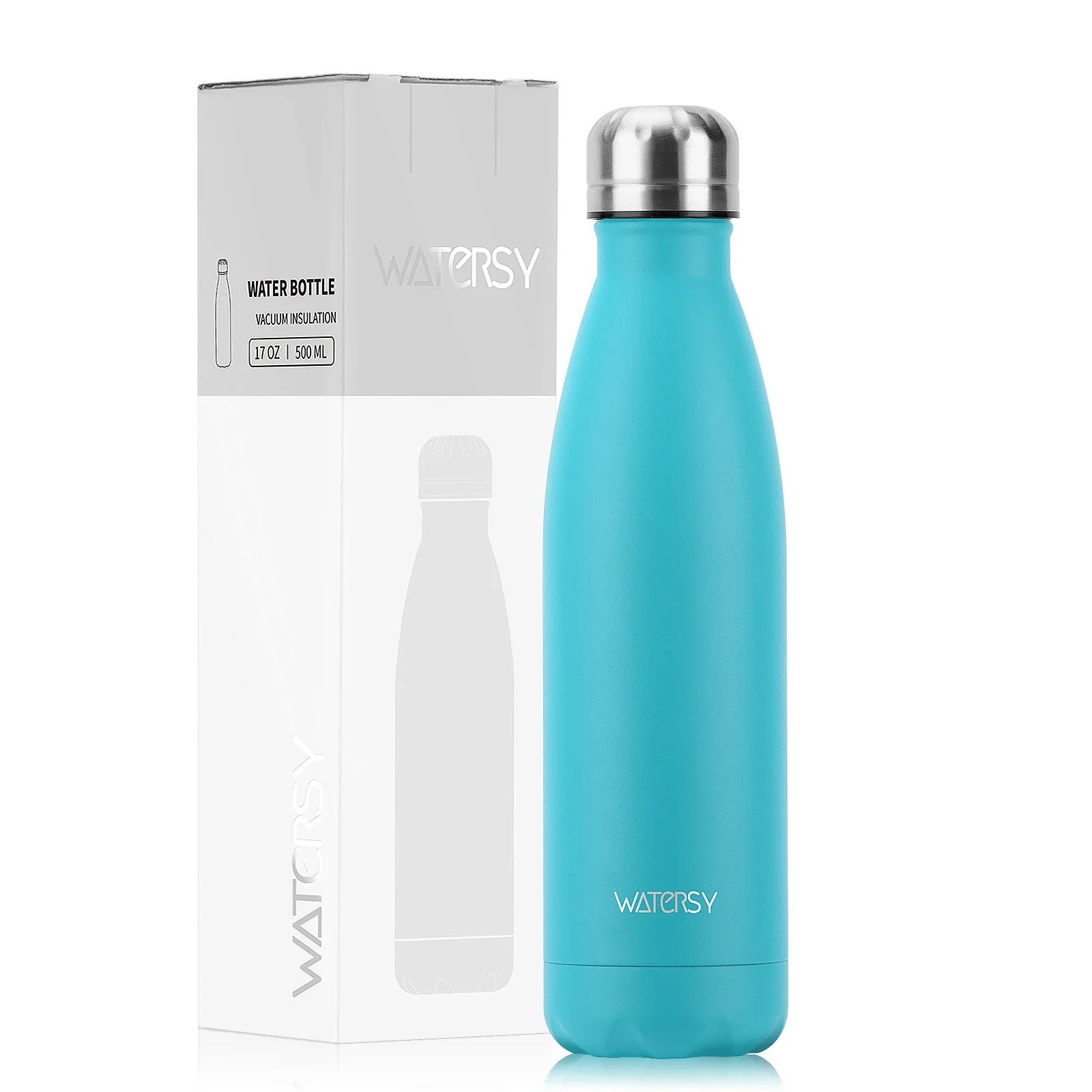 WATERSY 500ml Insulated Water Bottle, Stainless Steel Thermal Leakproof Flask, BPA-Free Double Walled Vacuum Bottle for Sports - Image 25
