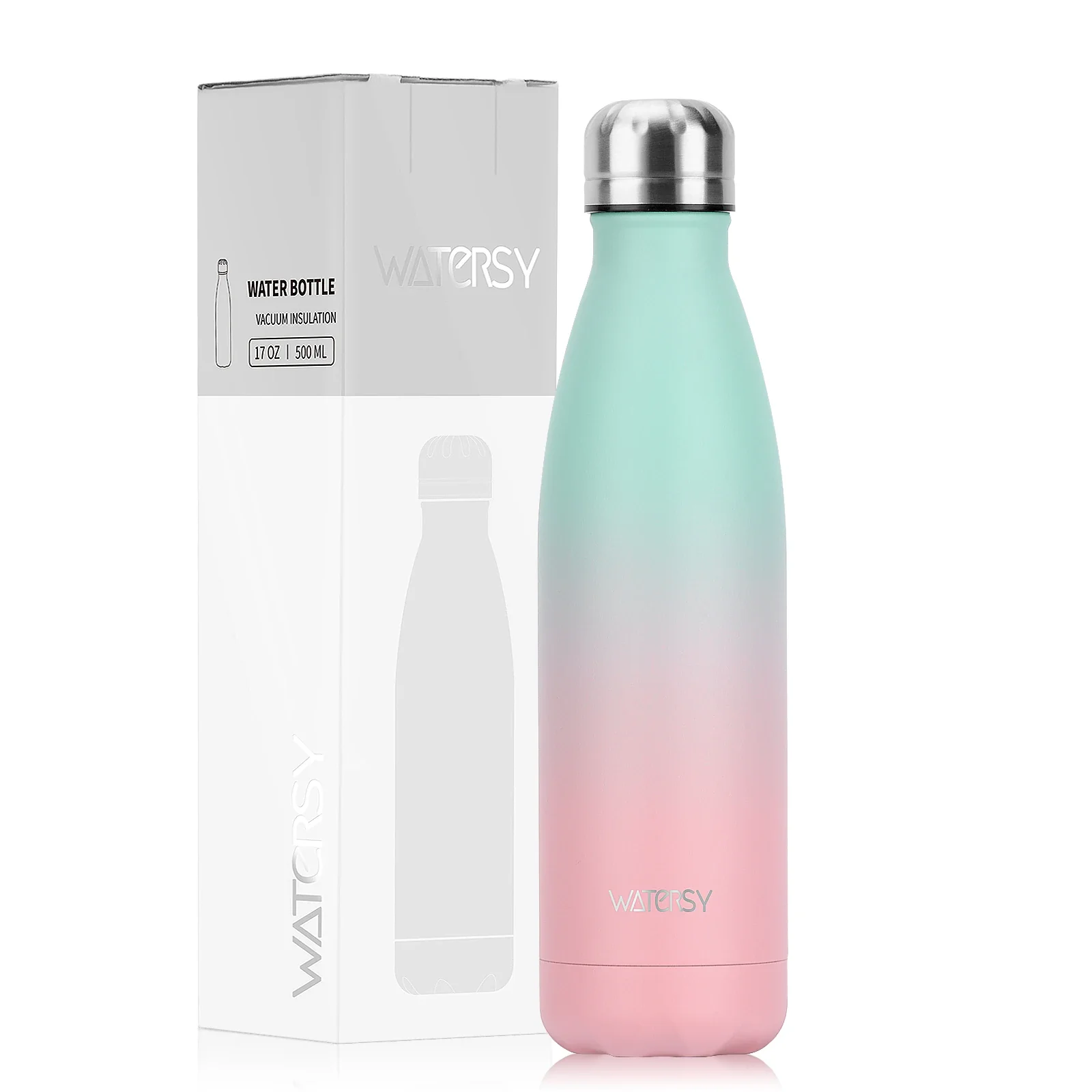 WATERSY 500ml Insulated Water Bottle, Stainless Steel Thermal Leakproof Flask, BPA-Free Double Walled Vacuum Bottle for Sports - Image 26