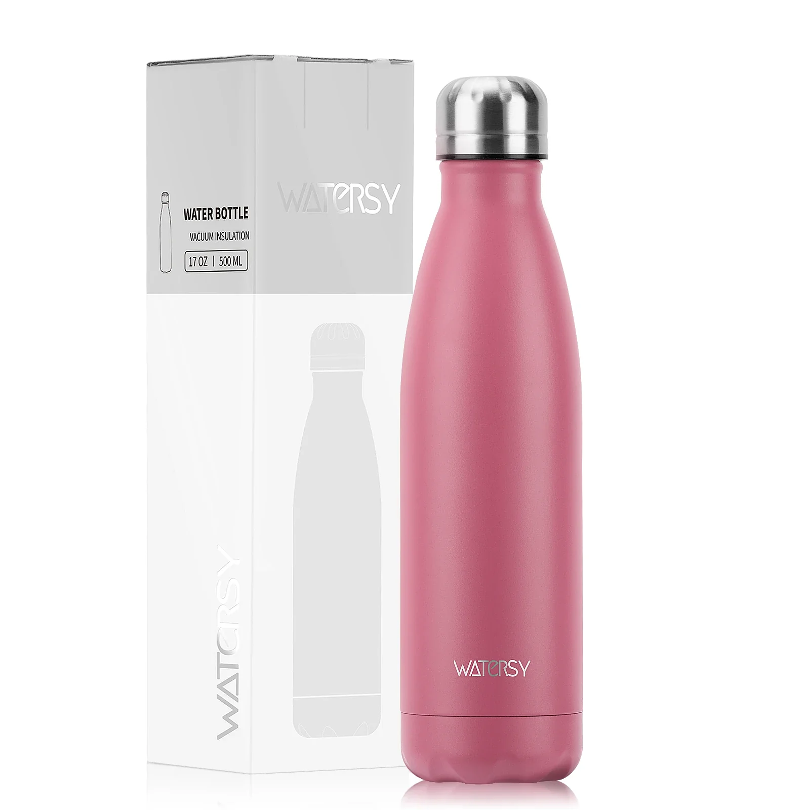 WATERSY 500ml Insulated Water Bottle, Stainless Steel Thermal Leakproof Flask, BPA-Free Double Walled Vacuum Bottle for Sports - Image 27