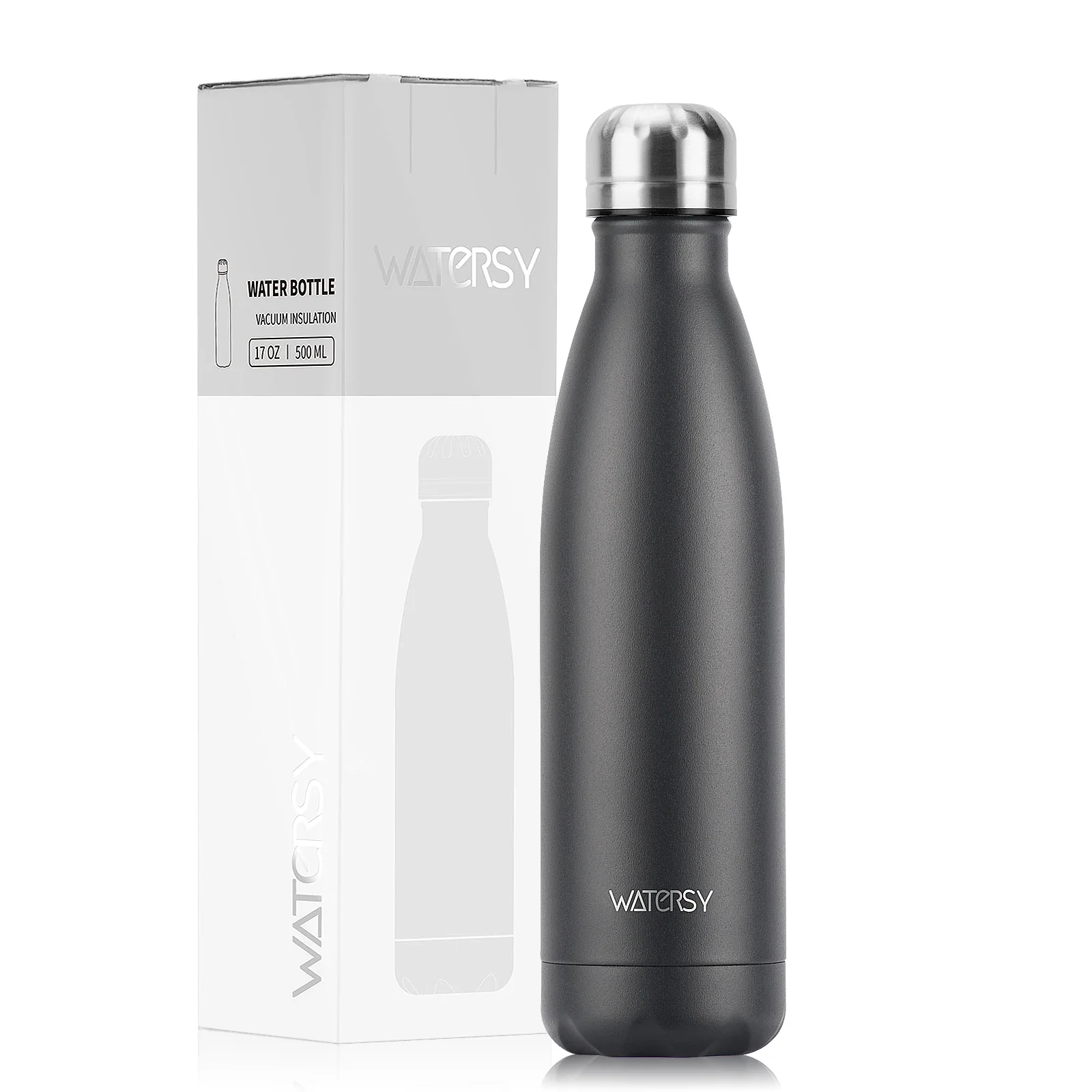 WATERSY 500ml Insulated Water Bottle, Stainless Steel Thermal Leakproof Flask, BPA-Free Double Walled Vacuum Bottle for Sports - Image 30