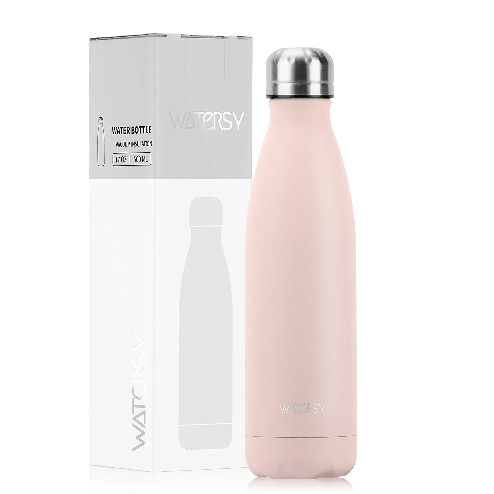 WATERSY 500ml Insulated Water Bottle, Stainless Steel Thermal Leakproof Flask, BPA-Free Double Walled Vacuum Bottle for Sports - Image 35