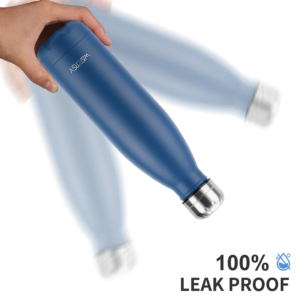 WATERSY 500ml Insulated Water Bottle, Stainless Steel Thermal Leakproof Flask, BPA-Free Double Walled Vacuum Bottle for Sports - Image 4