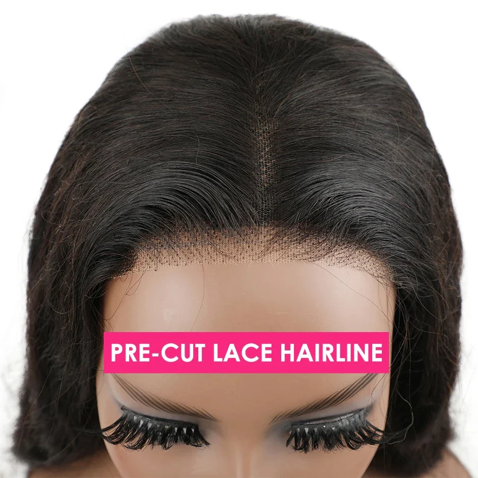 Wear Go Bob Wigs For Women Human Hair 180% Straight Glueless Wig Ready To Go Human Hair Wig Pre Cut Preplucked Lace Air Wig Sale - Image 3