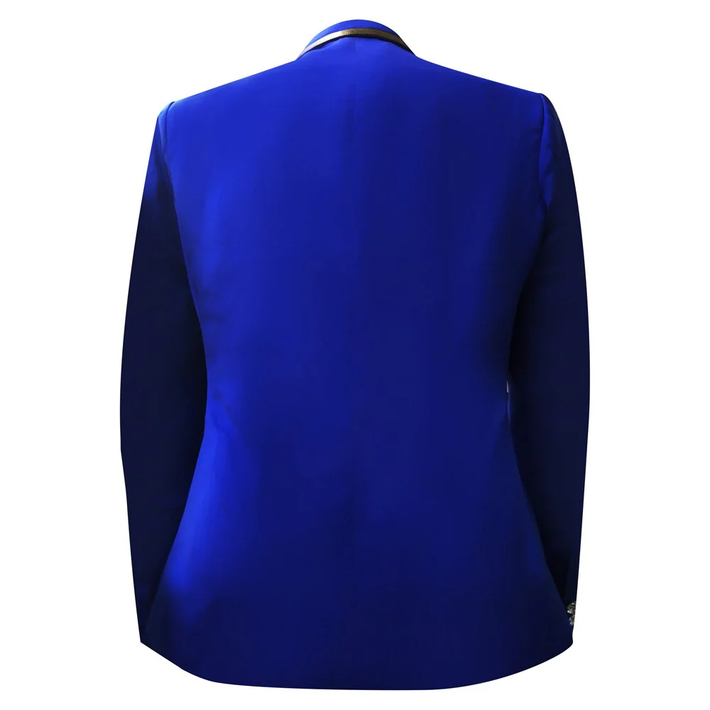 Wedding Groom Tuxedos Suit Men Fashion Blue Paillette Embroidered Male Singer Performance Party Prom Blazer Suit Costume 4 Piece - Image 19