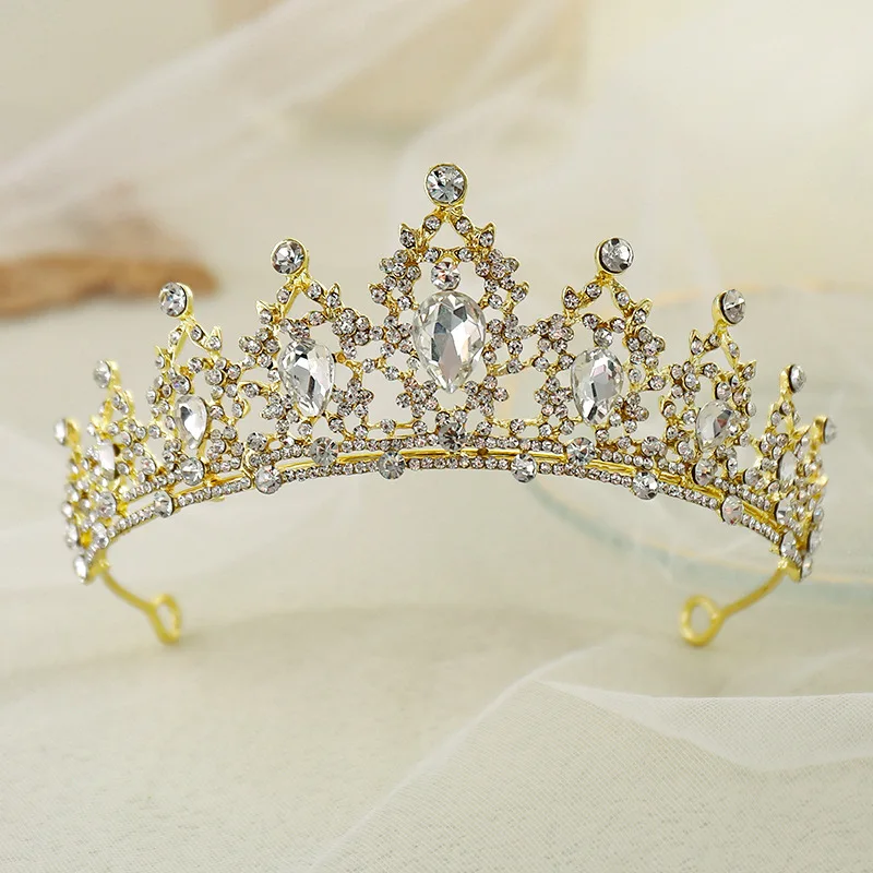 Wedding Hair Tiara Crystal Bridal Tiara Crown Silver Color Diadem Veil Tiaras Wedding Hair Accessories Headpieces Head Jewelry - Image 15