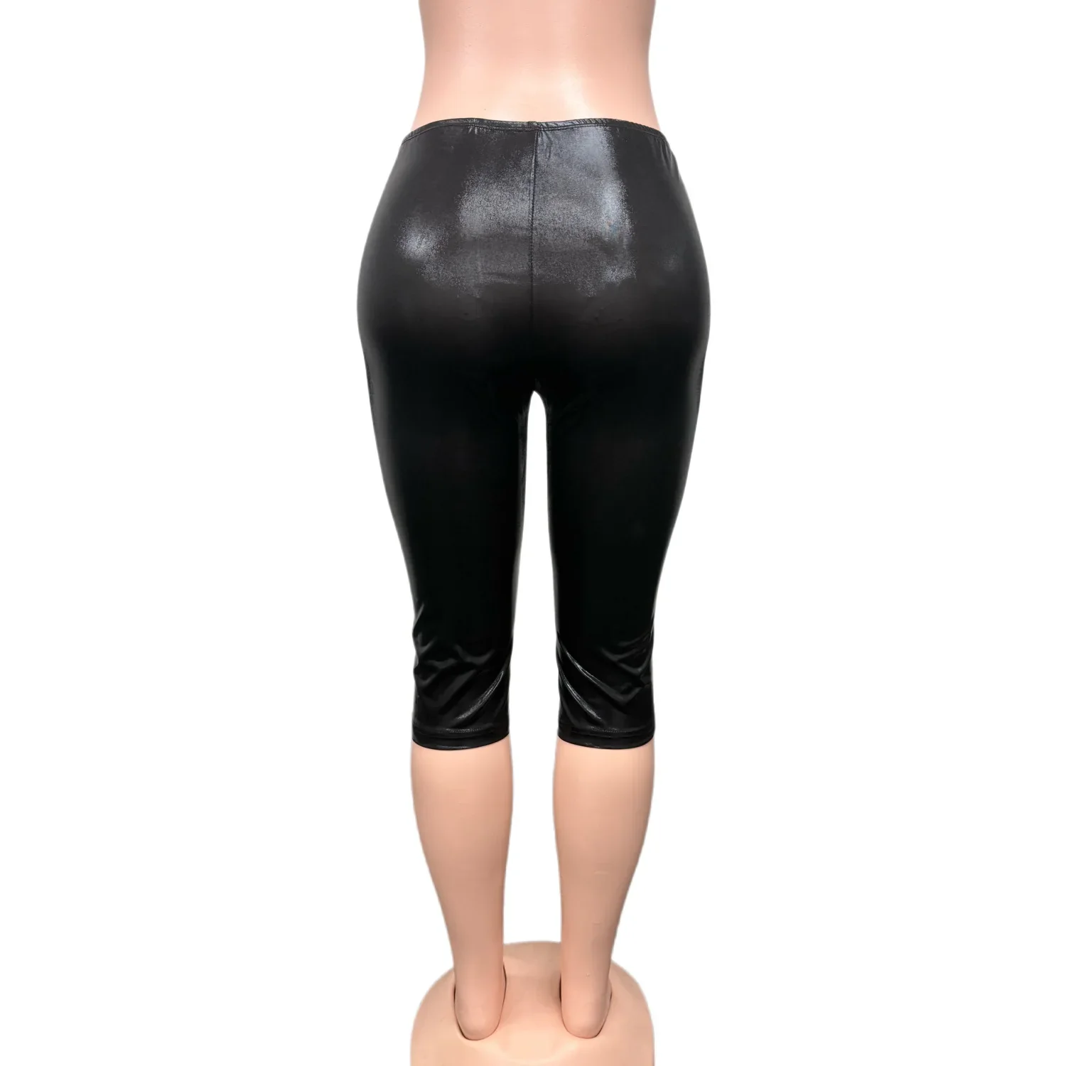 Weird Puss Sexy Women 2 Piece Set Halter Silky Hollow Sexy Backless Sleeveless Bodysuit+Bike Shorts Midnight Matching Clubwear - Image 13