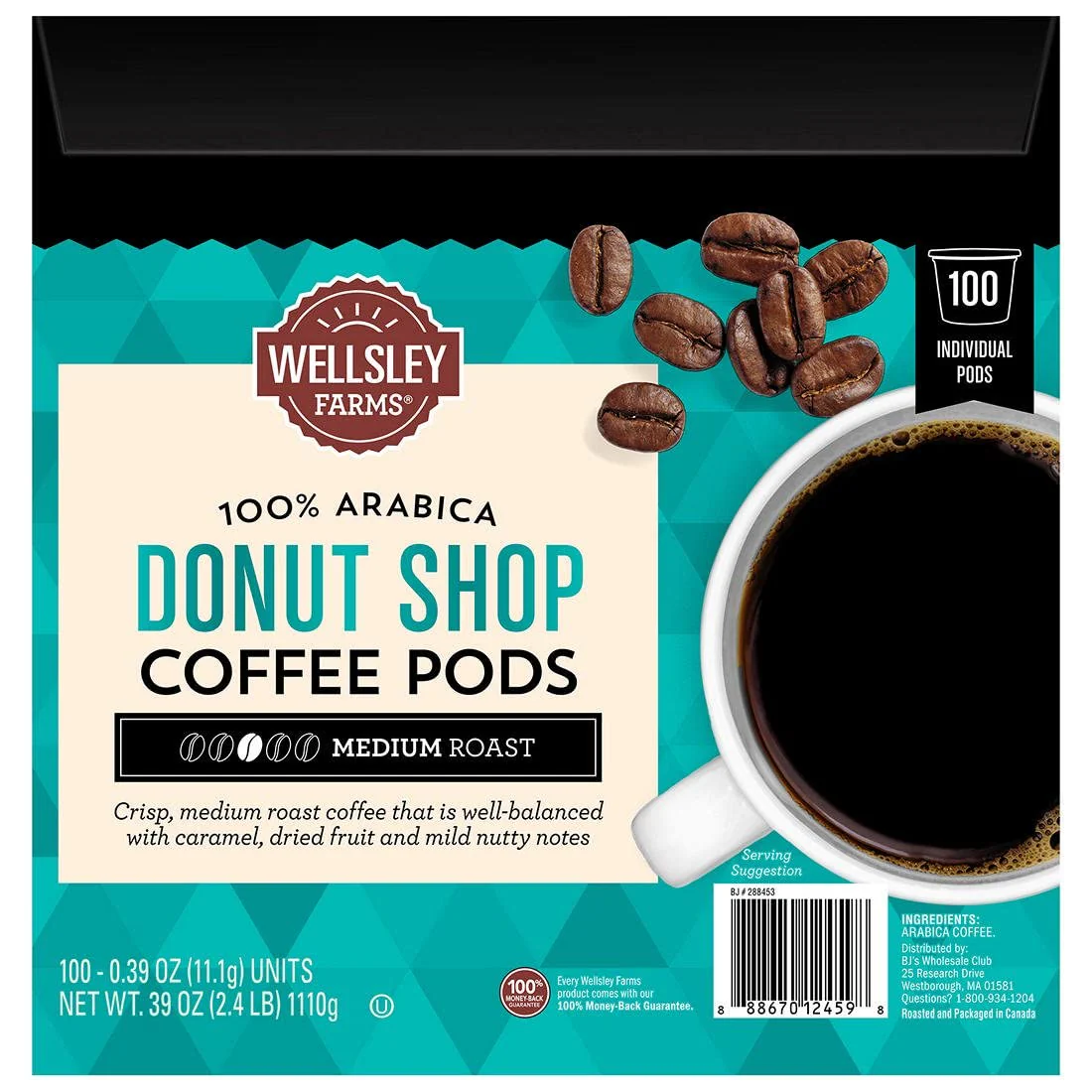 Wellsley Farms Donut Shop Coffee Pods 100 CT - Image 2