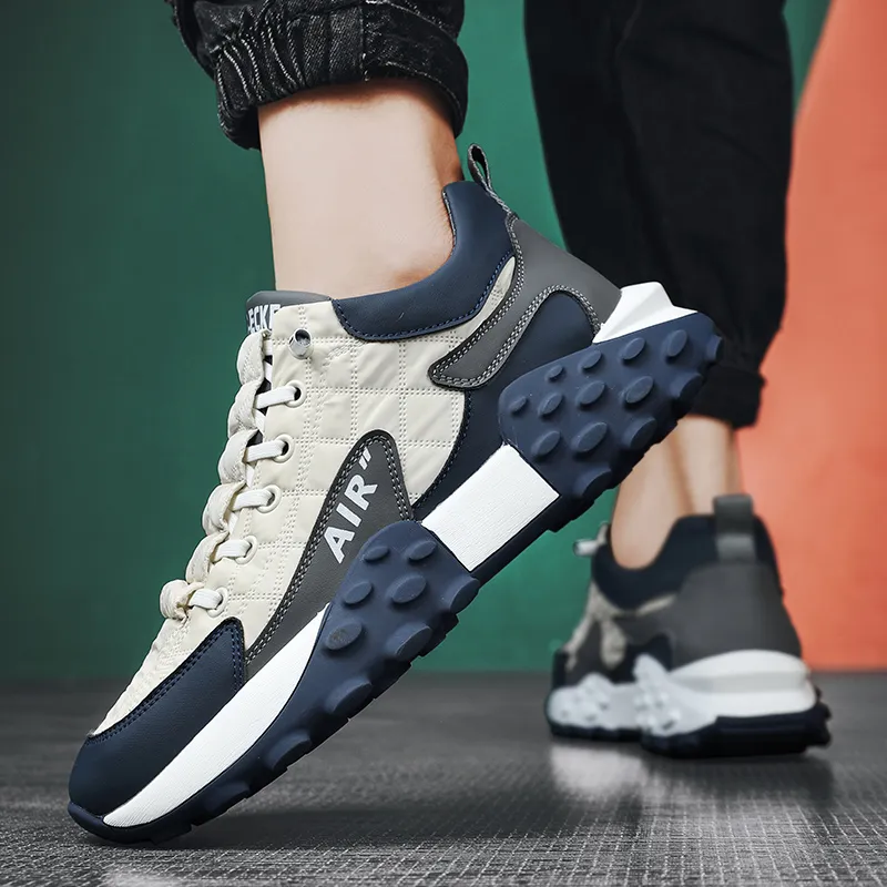 White Casual Sport Fashion Shoes Men Running Shoes Breathable Sneakers Wearable Rubber Sneakers Male Jogging Athletic Shoe Hombr - Image 3