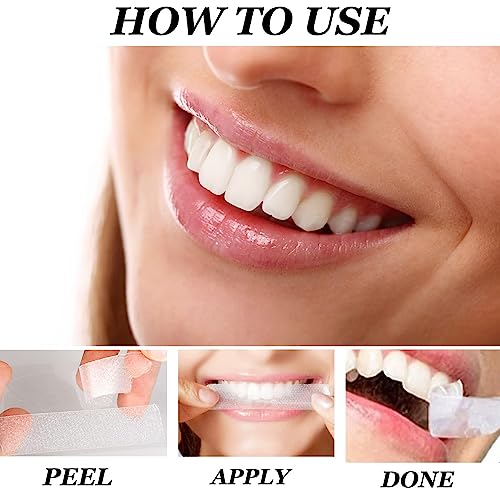 Whitening Strips for Teeth, 42 Upgraded Sensitivity Free Teeth Whitening Strips, Peroxide Free, 21 Treatments, Professional and Safe White Strips - Image 4