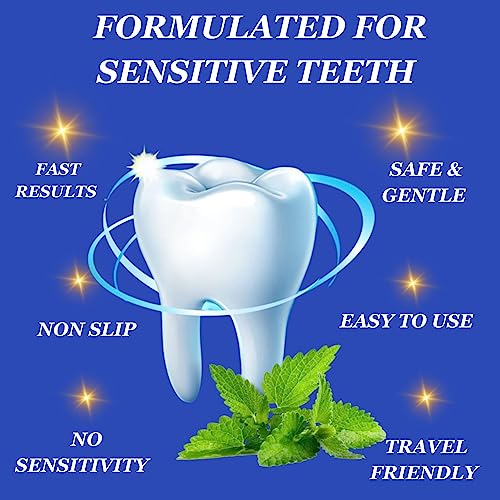 Whitening Strips for Teeth, 42 Upgraded Sensitivity Free Teeth Whitening Strips, Peroxide Free, 21 Treatments, Professional and Safe White Strips - Image 6