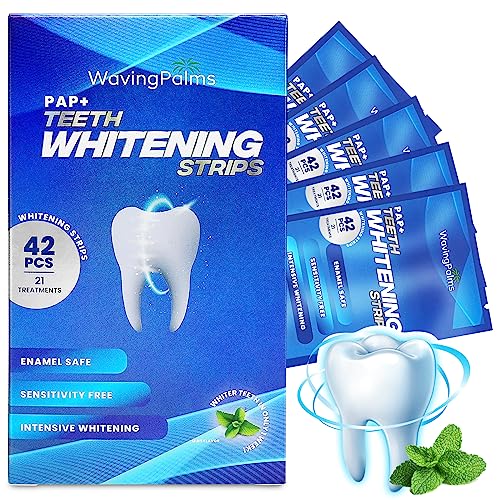 Whitening Strips for Teeth, 42 Upgraded Sensitivity Free Teeth Whitening Strips, Peroxide Free, 21 Treatments, Professional and Safe White Strips - Image 7