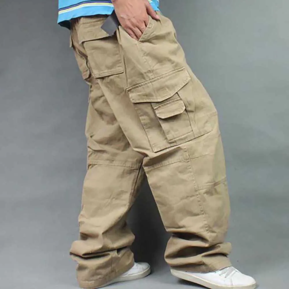 Wide Leg Hip Hop Pants Men Casual Cotton Harem Cargo Pants Loose baggy Trousers Streetwear Plus Size Joggers Men Clothing - Image 10