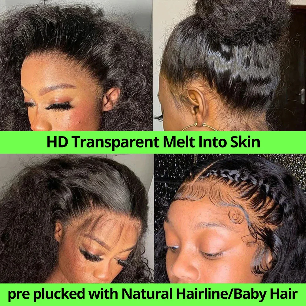 Wig Lace Frontal human hair Wig curl Brazilian human hair Wig human hair balance Full Lace Wig Lace Frontal human hair Wig delivery 3 days France - Image 2