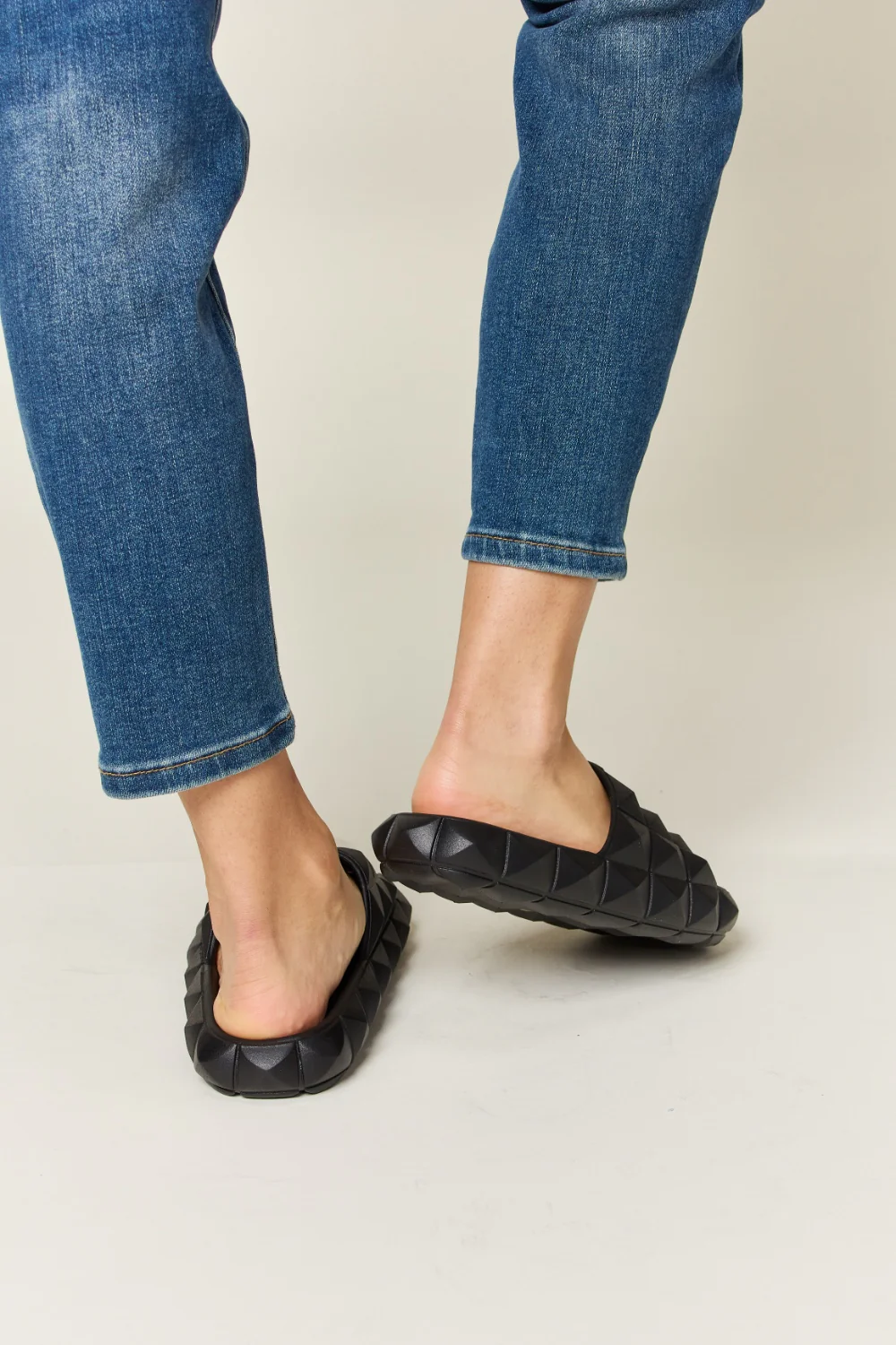 WILD DIVA Pyramid Stud Toe Band Footbed Sandals - Image 3