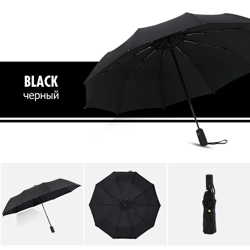 Windproof Double Layer Resistant Umbrella Fully Automatic Rain Men Women 10K Strong Luxury Business Male Large Umbrellas Parasol - Image 10