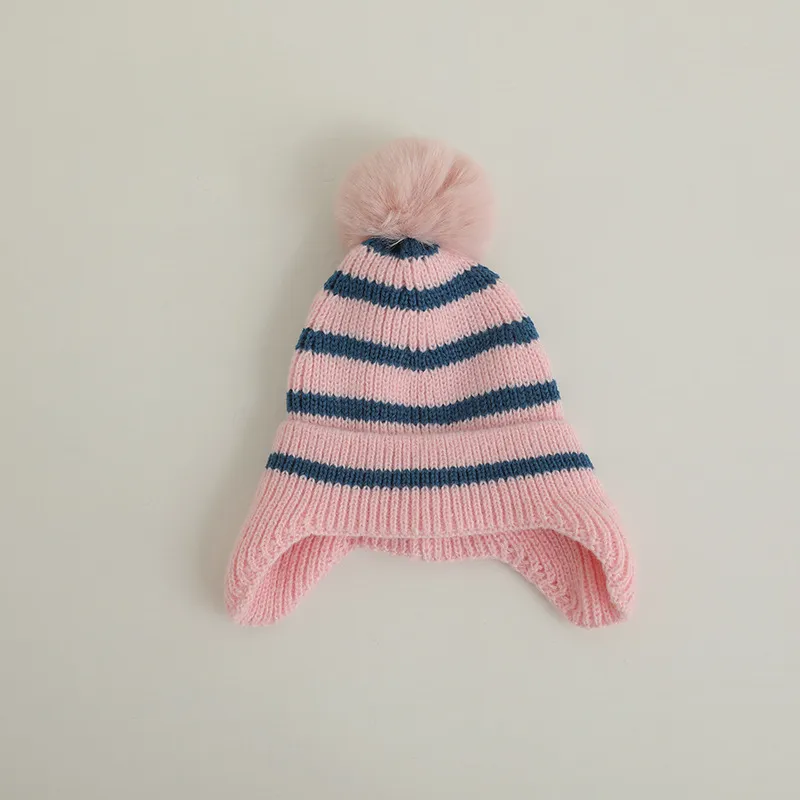 Winter Baby Beanie Cap Cartoon Bear Ear Protection Knitted Hat for Toddler Boys Girls Cute Korean Warm Kids Crochet Hats Gorros - Image 15