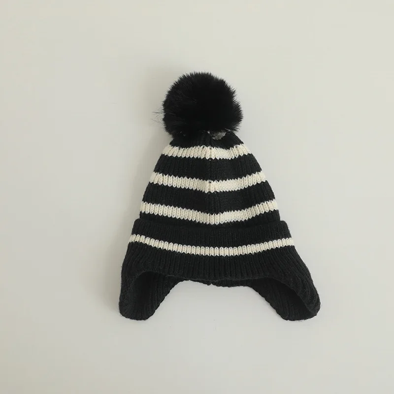 Winter Baby Beanie Cap Cartoon Bear Ear Protection Knitted Hat for Toddler Boys Girls Cute Korean Warm Kids Crochet Hats Gorros - Image 16